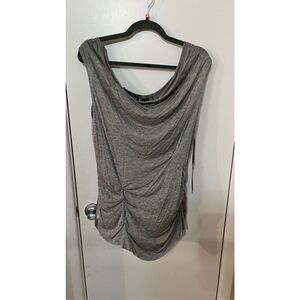 Wilster Gathered Beautiful gray tank blouse new with tags womens size S